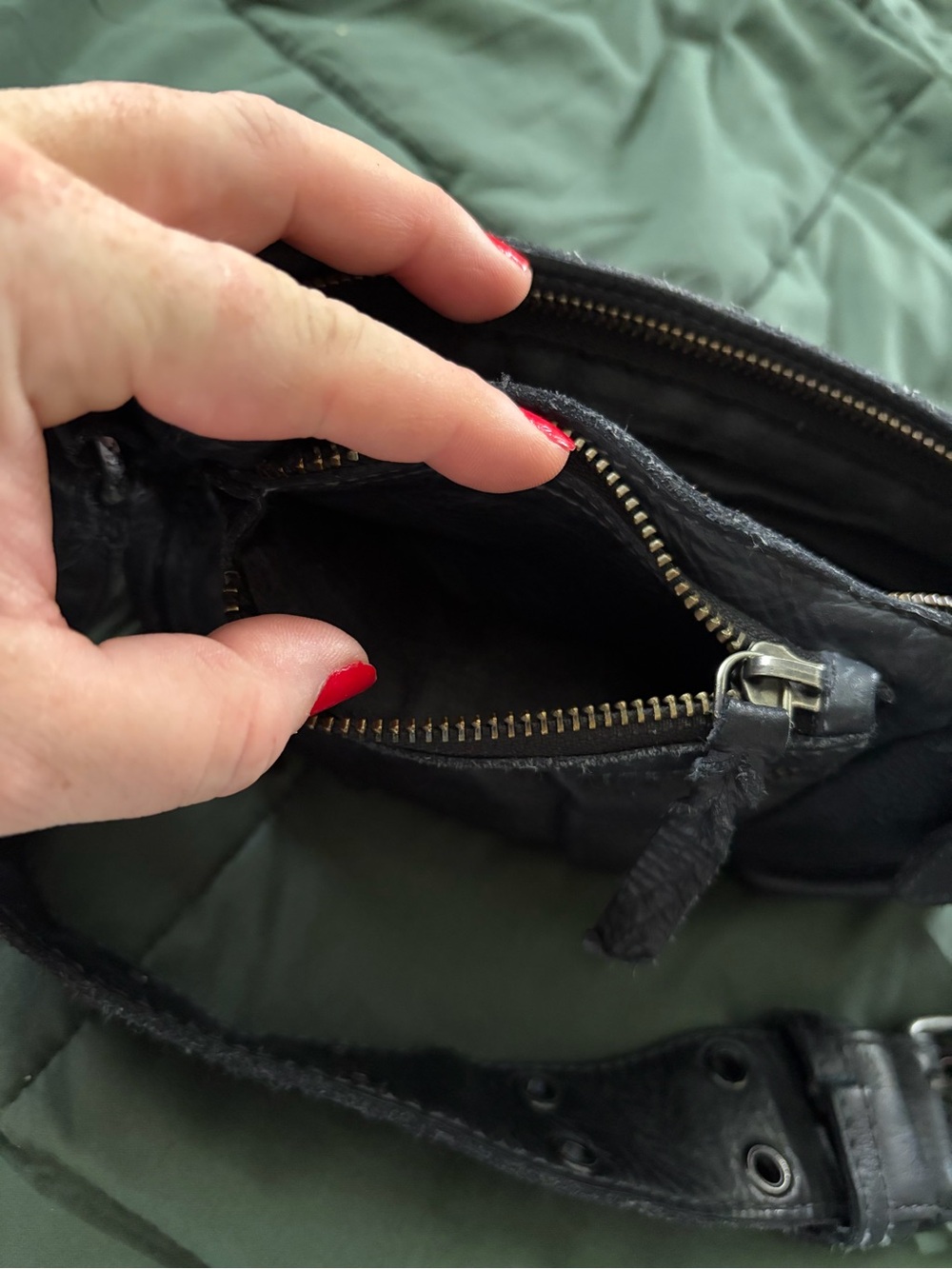 Free People Wade Black Leather Sling bag - Picture 6 of 9